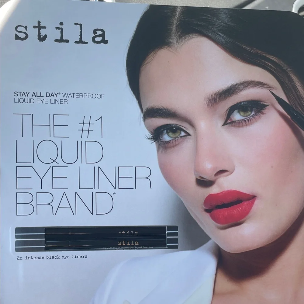 Stila Waterproof Liquid Eyeliner — Black 2 pack